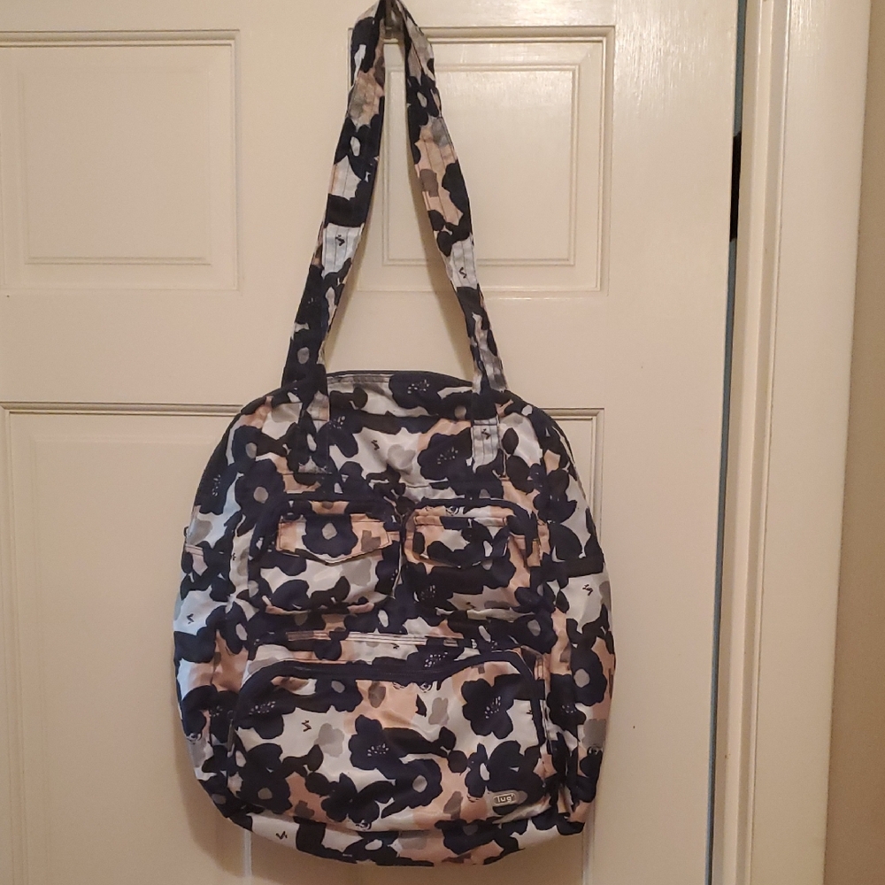 Lug Puddle Jumper Travel Bag.pink / Blue / Floral.